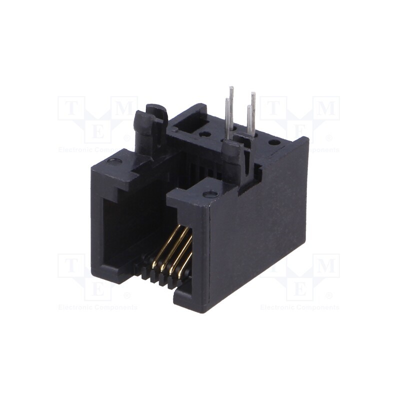 20 pcs : 54601-906002WPLF - Socket, RJ11, PIN: 4, Cat: 3, unshielded, gold-plated, Layout: 6p4c