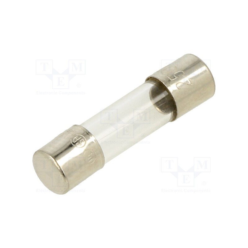 10 pcs : FSC-125MA - Fuse: fuse, quick blow, 125mA, 250VAC, glass, 5x20mm, bulk