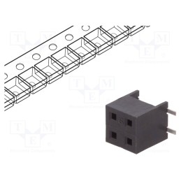 10 pcs : 55510-304TRLF - Socket, wire-board, female, Minitek, 2mm, PIN: 4, SMT, on PCBs, 2A
