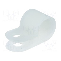 100 pcs : FIX-CC-5L - Fixing clamp, Cable P-clips, ØBundle : 9mm, polyamide, natural