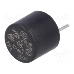 20 pcs : 0692-2000-01 - Fuse: fuse, time-lag, 2A, 250VAC, THT, TR5, copper, MRT, 5.08mm