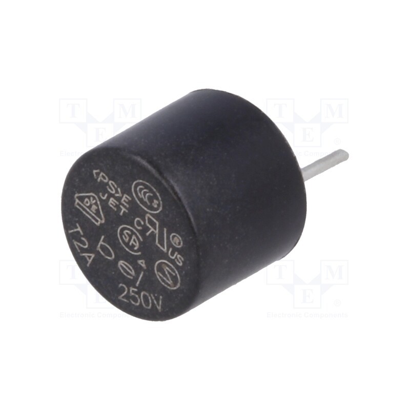 20 pcs : 0692-2000-01 - Fuse: fuse, time-lag, 2A, 250VAC, THT, TR5, copper, MRT, 5.08mm