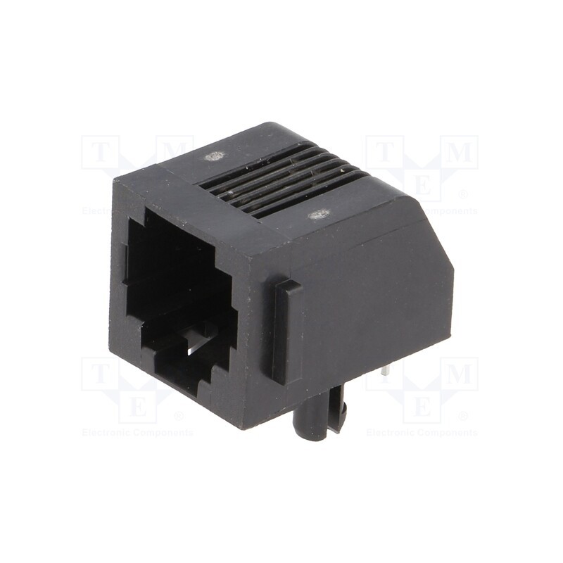 10 pcs : 5555163-2 - Socket, RJ11, PIN: 4, Cat: 3, shielded,low profile, Layout: 6p4c
