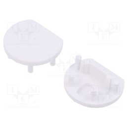 10 set : F7009901 -AS - Cap for LED profiles, white, 2pcs, ABS, PEN12