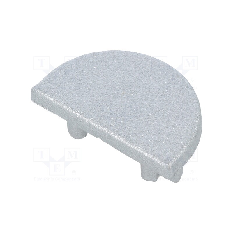 10 set : B2980040 -AS - Cap for LED profiles, silver, 2pcs, ABS, ARC12