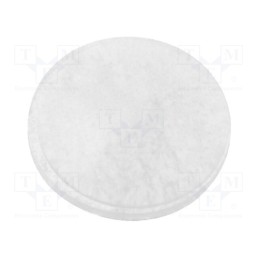 100 pcs : FIX-RF8-2A - Self-adhesive foot, Ø: 8mm, H: 2mm, transparent, silicone, C: 1mm