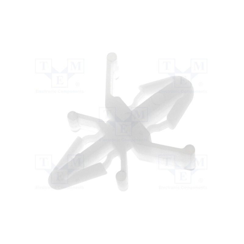 100 pcs : FIX-CBS-3.8 - PCB distance, polyamide, L: 3.8mm, latch/latch, natural, UL94V-2