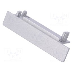 10 set : 23110040 -AS - Cap for LED profiles, silver, 2pcs, ABS, FLAT8