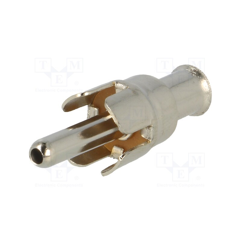 10 pcs : 567 - Socket, RCA, female, straight, crimped, brass, for cable
