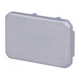 10 set : 70300040 -AS - Cap for LED profiles, silver, 2pcs, ABS, MIKRO-LINE12