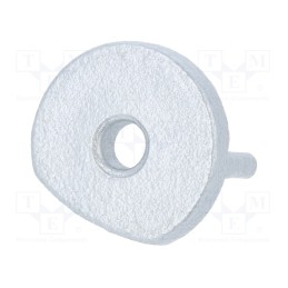 10 set : 86470040 -AS - Cap for LED profiles, silver, 2pcs, ABS, PEN8