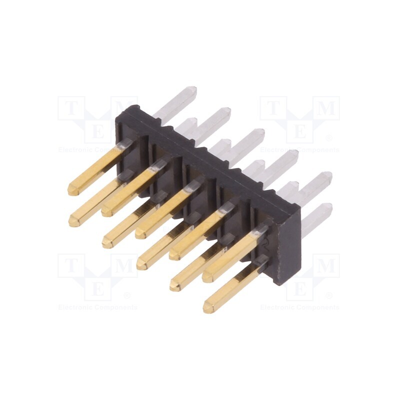 10 pcs : 57102-F08-05ULF - Pin header, wire-board, male, Minitek, 2mm, PIN: 10, THT, on PCBs, 2A