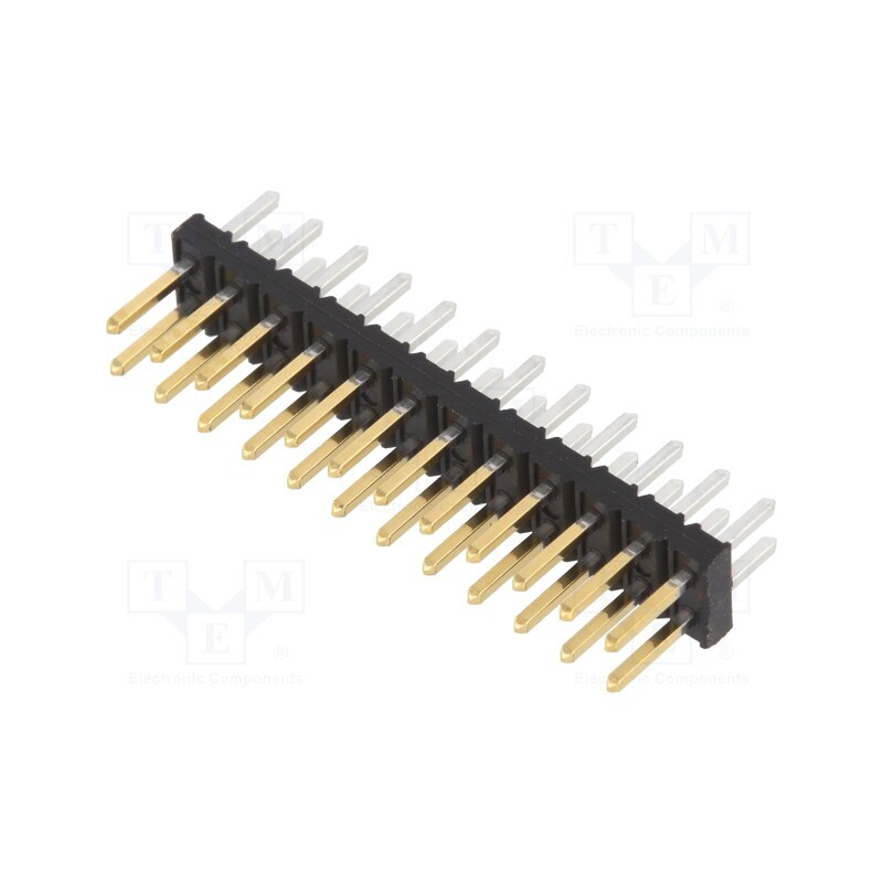 10 pcs : 57102-F08-12ULF - Pin header, wire-board, male, Minitek, 2mm, PIN: 24, THT, on PCBs, 2A