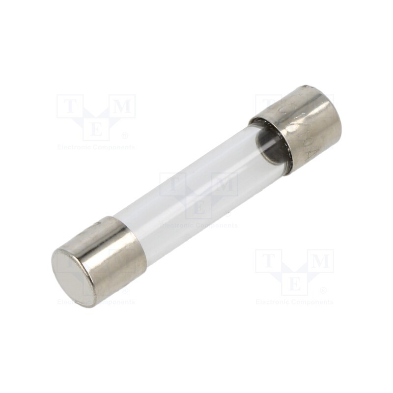 10 pcs : BK-AGC-1-10-R - Fuse: fuse, quick blow, 100mA, 250VAC, cylindrical,glass, 6.3x32mm