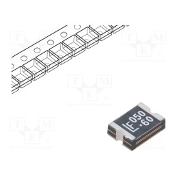 10 pcs : 1812L050/60MR - Fuse: PTC polymer, quick blow, 500mA, 60V, 60VDC, SMD, 1812L, 1812