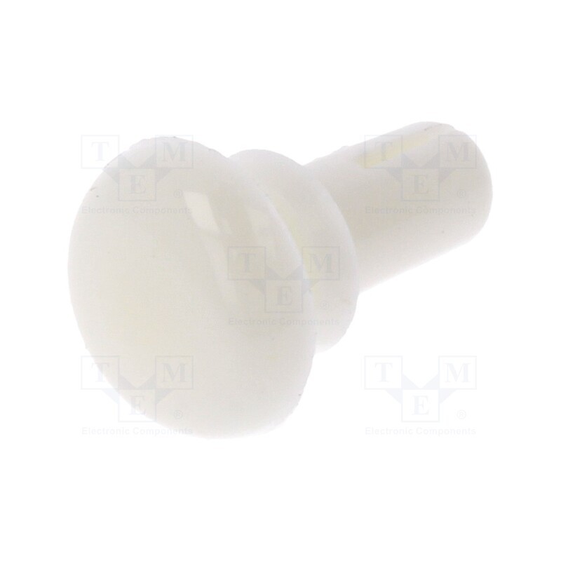 50 pcs : 8G4013.0X4.0W - Rivet, polyamide, L.rivet: 5.5mm, Panel cutout diam: 3.1mm, white