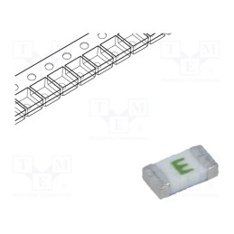 10 pcs : 0437.375WR - Fuse: fuse, quick blow, 375mA, 125VAC, 125V, 125VDC, SMD, ceramic