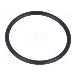 50 pcs : 1.321.2100.17 - O-ring gasket, NBR rubber, Thk: 2mm, Øint: 26mm, PG21, black