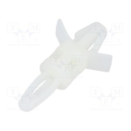 50 pcs : 8G813V40348 - PCB distance, polyamide, L: 7.9mm, snap fastener, natural