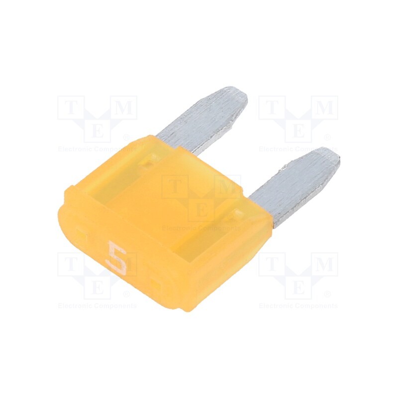 20 pcs : 341824 - Fuse: fuse, 5A, 32VDC, automotive, 10.9mm, tin alloy