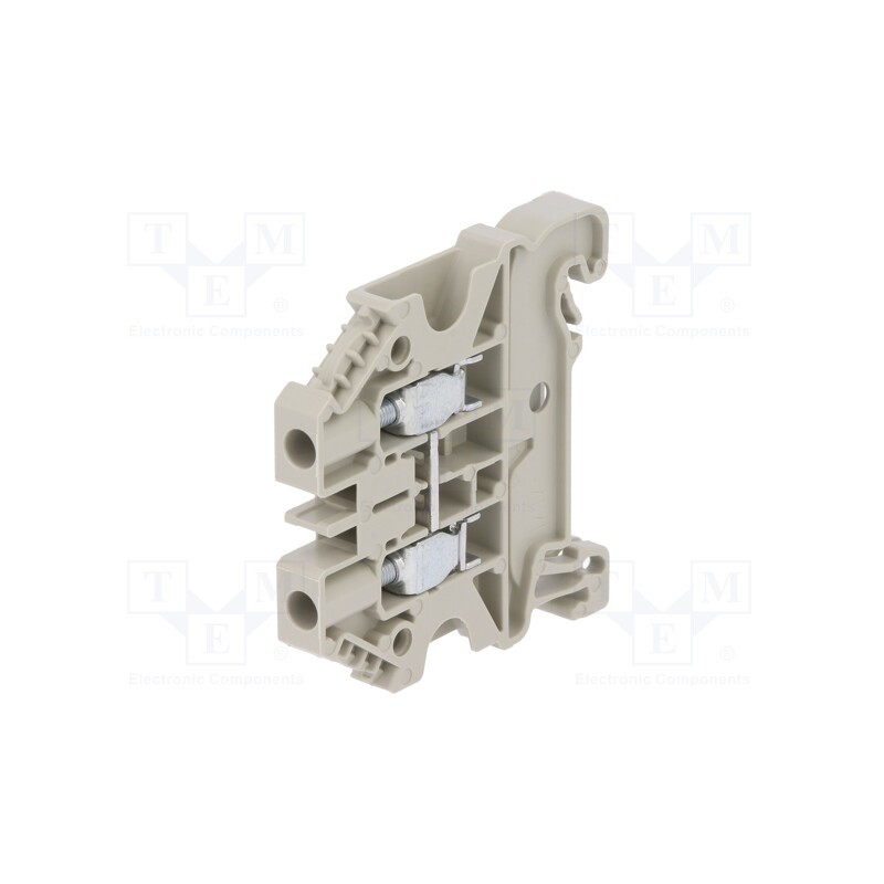 10 pcs : 58.504.0055.0 - Splice terminal: rail, 4mm2, ways: 1, terminals: 2, grey, Width: 6mm