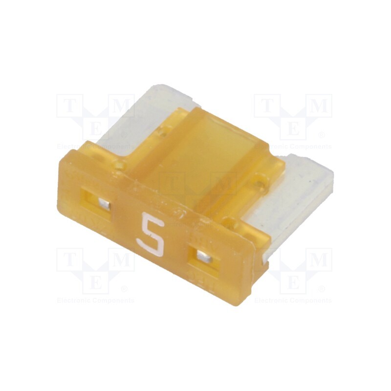 50 pcs : MINIVAL LOW PROFILE 5A - Fuse: fuse, 5A, 32VDC, automotive, MINIVAL LOW PROFILE