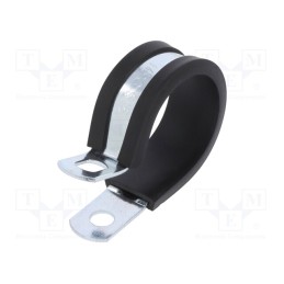 10 pcs : LKD1515 - Fixing clamp, ØBundle : 27÷28.6mm, W: 13mm, steel, SL, W1, DIN 3016