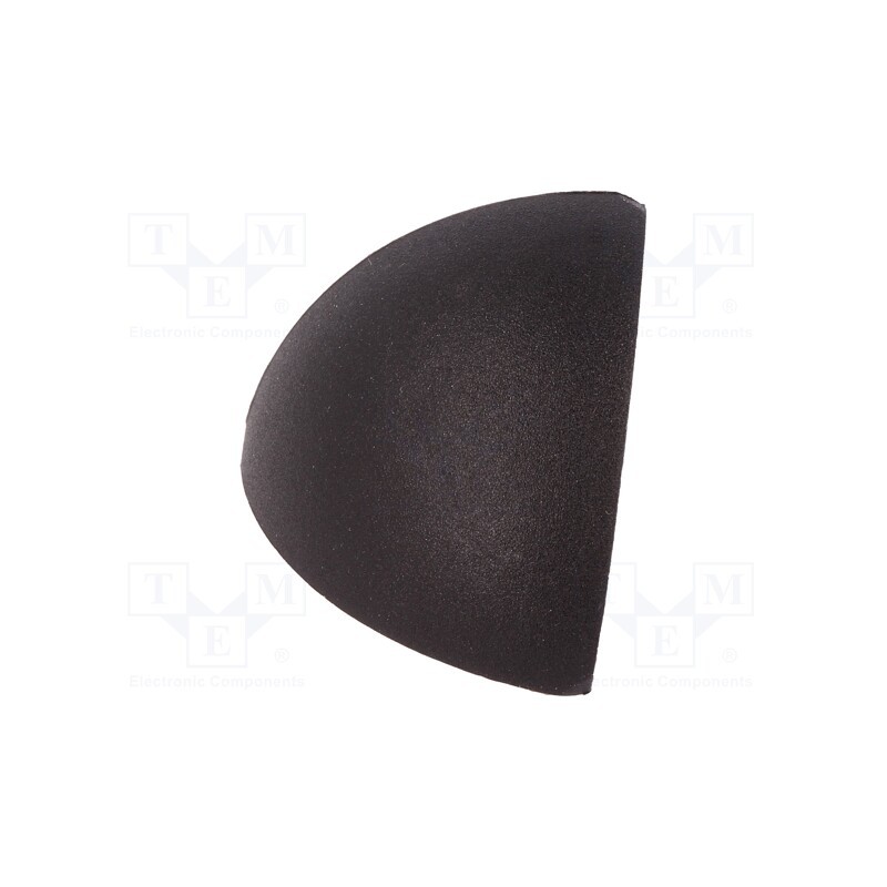 10 pcs : 093WEA302B -AS - Stopper, for angle bracket, polyamide, 30mm, black