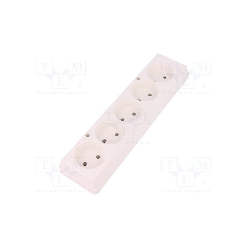 10 pcs : 5907570000476 - Connector: AC supply, female, splitter, 2P, 250VAC, 16A, Type: round