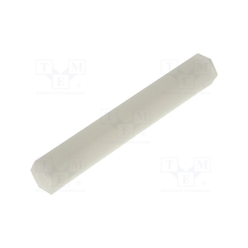 20 pcs : HP-38 - Screwed spacer sleeve, hexagonal, polyamide, M3, 38mm
