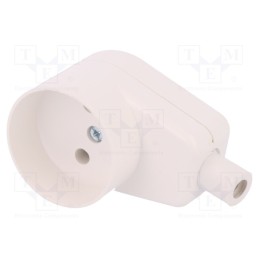 10 pcs : 5907570001329 - Connector: AC supply, female, socket, 2P, 250VAC, 16A, Type: round