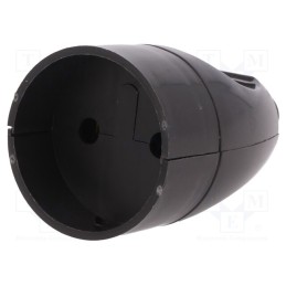 10 pcs : 5907570006164 - Connector: AC supply, female, socket, 2P, 250VAC, 16A, Type: round