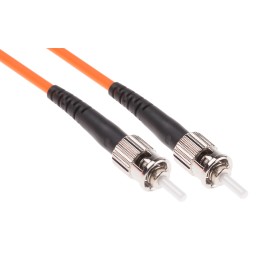 1 pcs - RS PRO ST to ST Simplex Multi Mode OM1 Fibre Optic Cable, 62.5/125μm, Orange, 10m