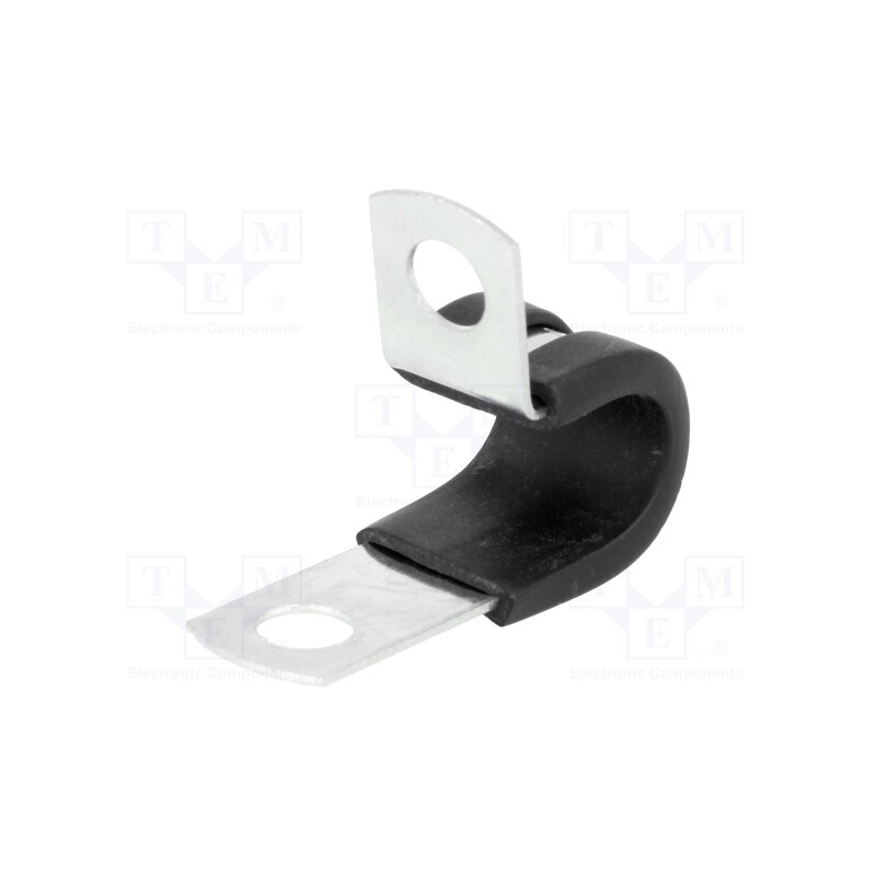 10 pcs : SPN-7 - Fixing clamp, ØBundle : 11.1mm, W: 12.7mm, steel