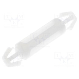 100 pcs : FIX-LCC-14 - PCB distance, polyamide, L: 14mm, latch/latch, natural, UL94V-2