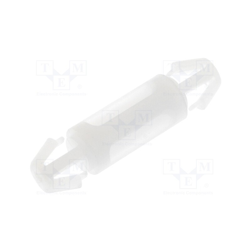 100 pcs : FIX-LCC-10 - PCB distance, polyamide, L: 10.5mm, latch/latch, natural, UL94V-2