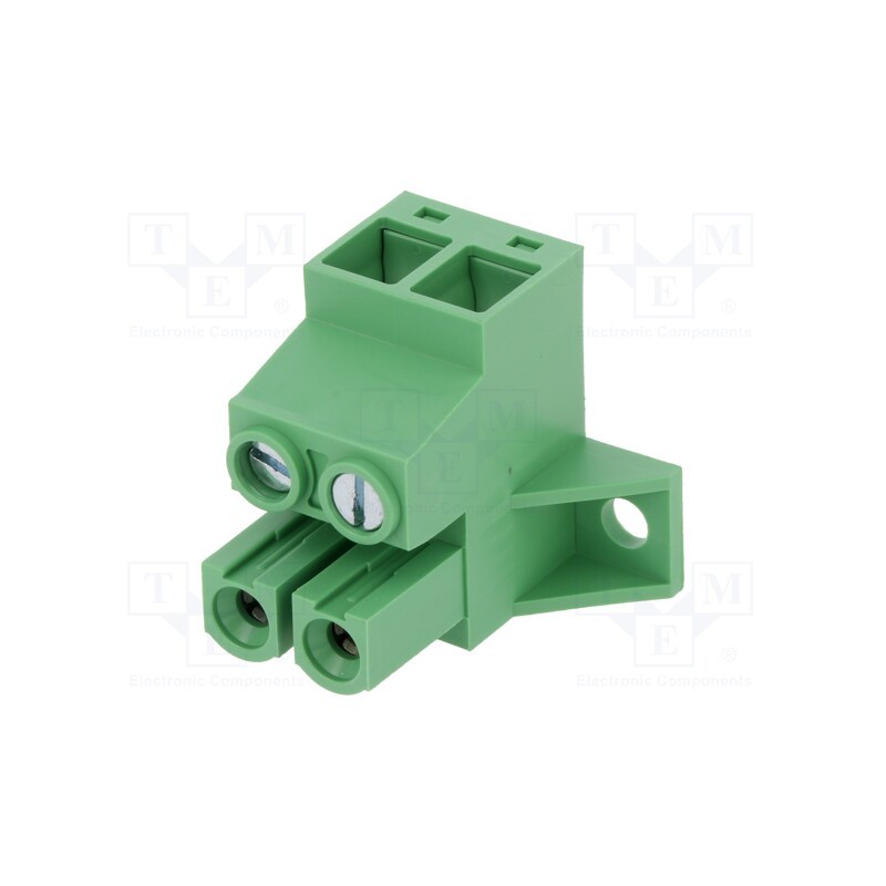 10 pcs : 5EDG-STD-10.16-02P-14-00AH - Pluggable terminal block, 10.16mm, ways: 2, angled 90°, socket