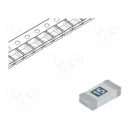 10 pcs : 0501015.WR - Fuse: fuse, quick blow, 15A, 32V, 32VDC, SMD, ceramic, 501, 1206
