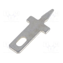 50 pcs : 60-1094-11/0030 - Terminal: flat, 2.8mm, 0.5mm, male, THT, Overall len: 12.5mm