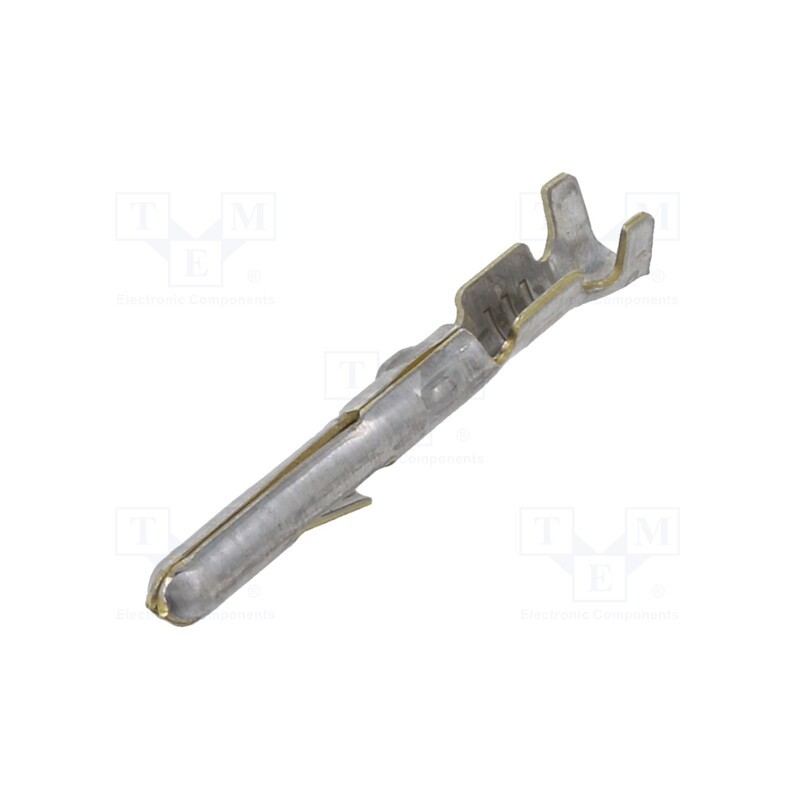 20 pcs : 60618-1 - Contact, male, brass, tinned, 0.2÷0.82mm2, 24AWG÷18AWG, crimped