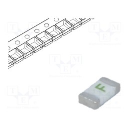 10 pcs : 0437.500WR - Fuse: fuse, quick blow, 500mA, 63VAC, 63V, 63VDC, SMD, ceramic, 437