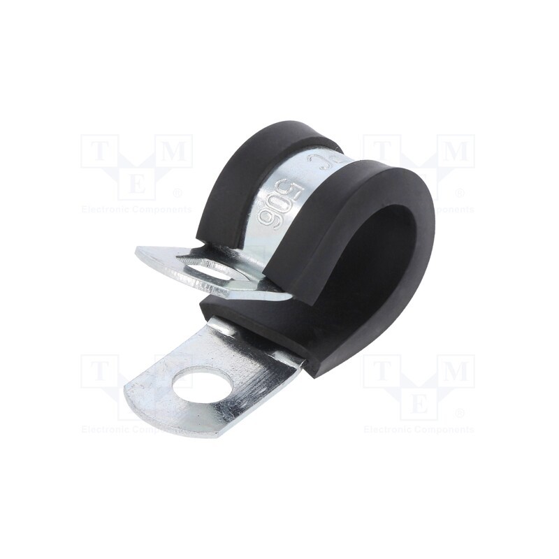 10 pcs : LKD1506 - Fixing clamp, ØBundle : 12.7÷14.3mm, W: 13mm, steel, SL, W1