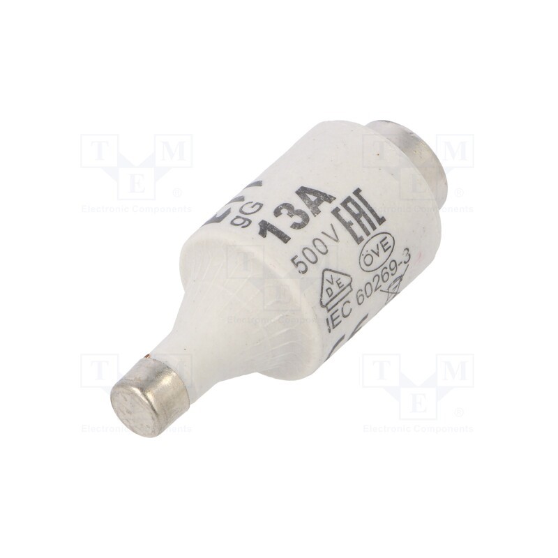 10 pcs : 2312409 - Fuse: fuse, gG, 13A, 500VAC, 250VDC, ceramic, DII, D