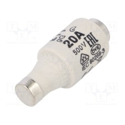 10 pcs : 2312406 - Fuse: fuse, gG, 20A, 500VAC, 250VDC, ceramic, DII, D