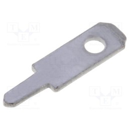 50 pcs : 61-1315-21/0030 - Terminal: flat, 2.8mm, 0.5mm, male, THT, Overall len: 10.5mm