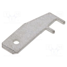 50 pcs : 61-1624-11/0031 - Terminal: flat, 6.3mm, 0.8mm, male, THT, Overall len: 20mm