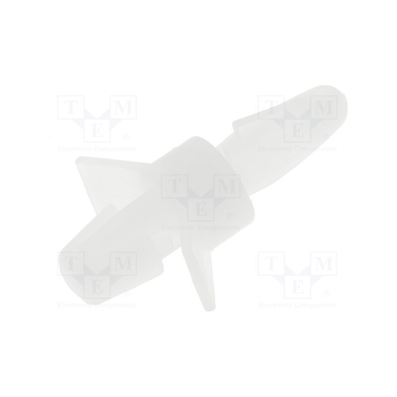 50 pcs : 8G813V40346 - PCB distance, polyamide, L: 4.8mm, snap fastener, natural, UL94V-2