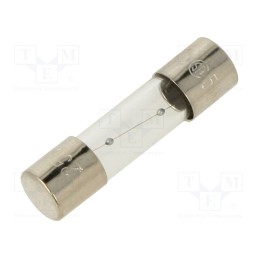 20 pcs : TSC-630MA - Fuse: fuse, time-lag, 630mA, 250VAC, glass, 5x20mm, brass, TSC, bulk