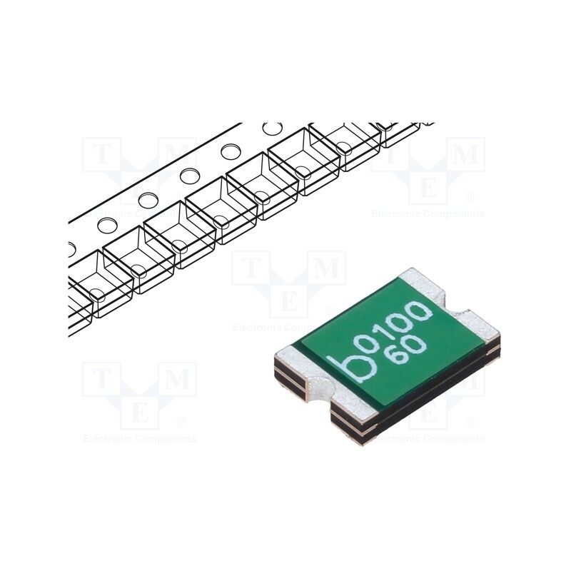 20 pcs : 0ZCF0100AF2A - Fuse: PTC polymer, 1A, Imax: 100A, 0ZCF, 2920