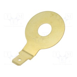 20 pcs : 61-2395-11/0000 - Terminal: flat, male, M8, screw, copper alloy, angled
